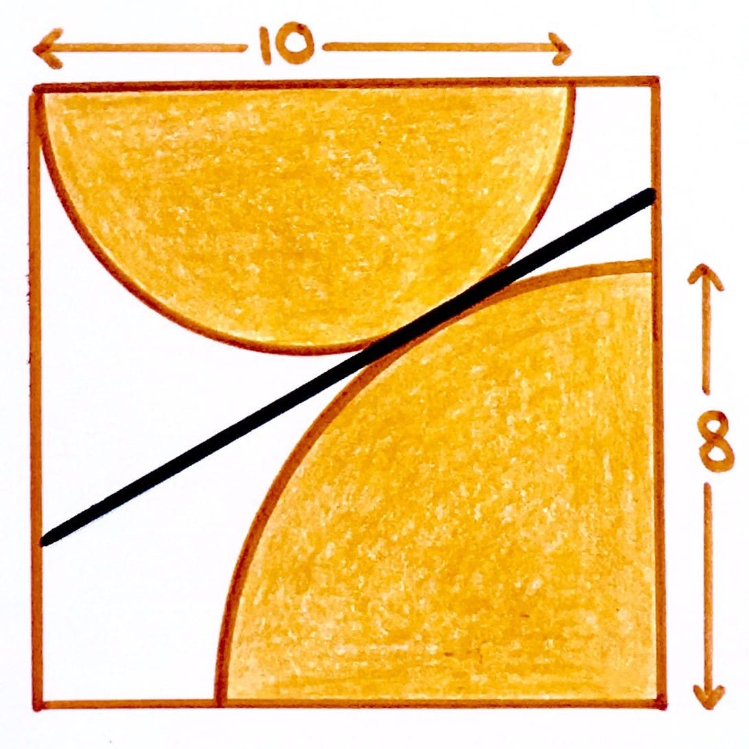 Two Arcs in a Square Puzzle Prime